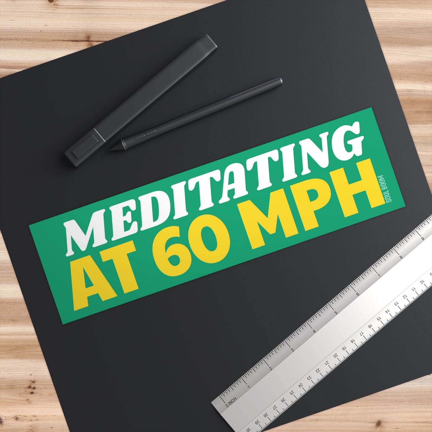 Meditating Bumper Sticker