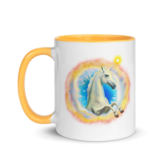 Unicorn Logo Mug (Space Rainbow)